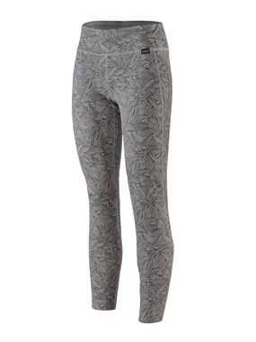 Patagonia W’s Capilene Midweight Bottoms in Color ‘Hut to Hut: Salt Gray’, XL